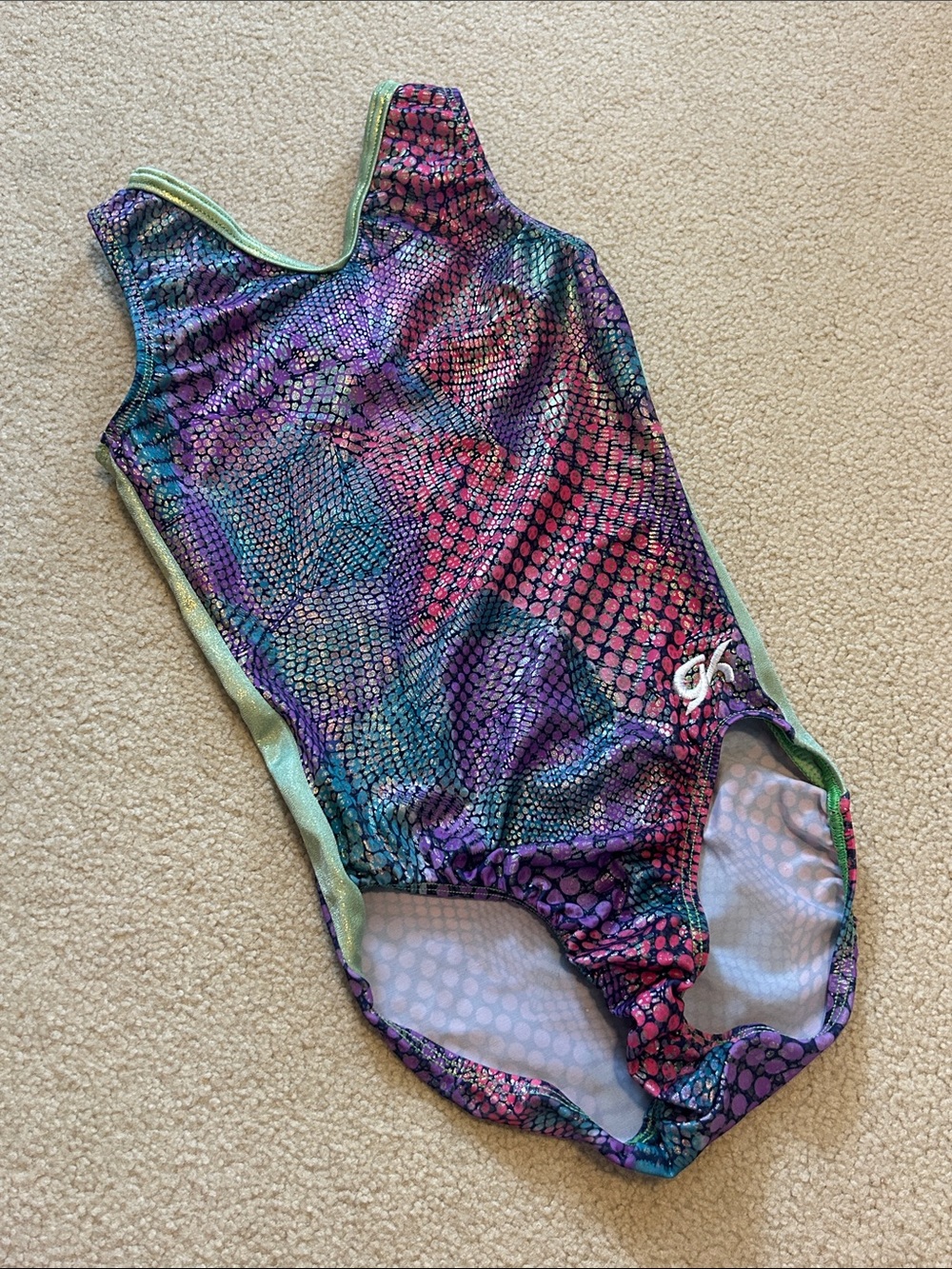 GK Elite Tank Leo Metallic Python Print, size CM